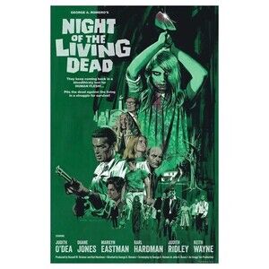 “Night Of The Living Dead” Green Variant Art Print Poster By Paul Mann XX/150